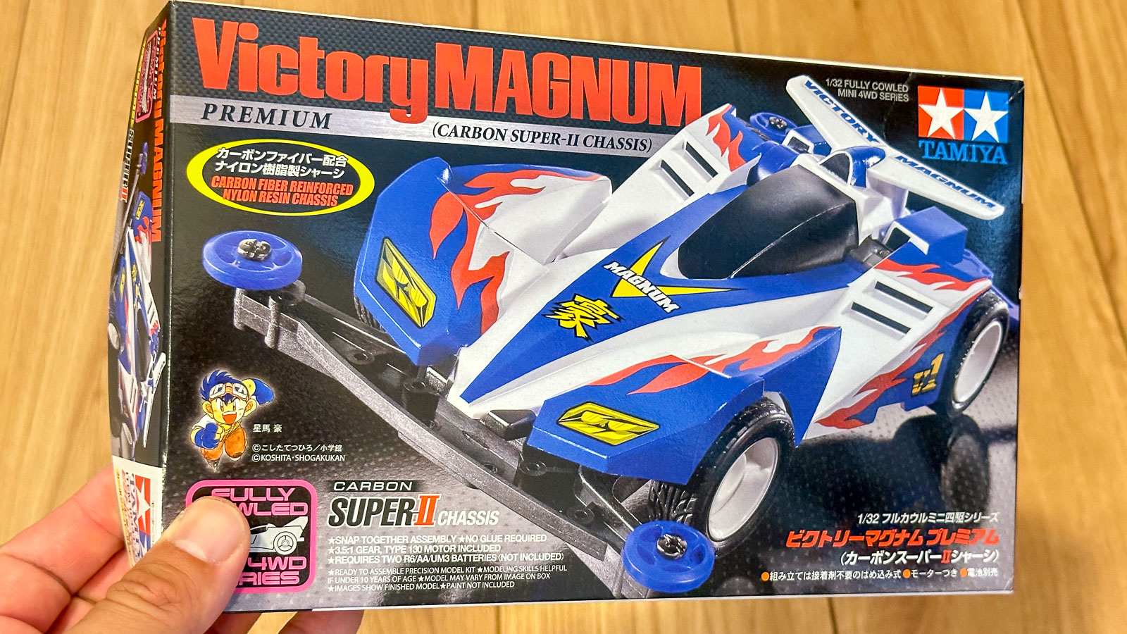 これぞ夏休み!!「夏祭りの景品でもらったミニ四駆」で爆走親子爆誕