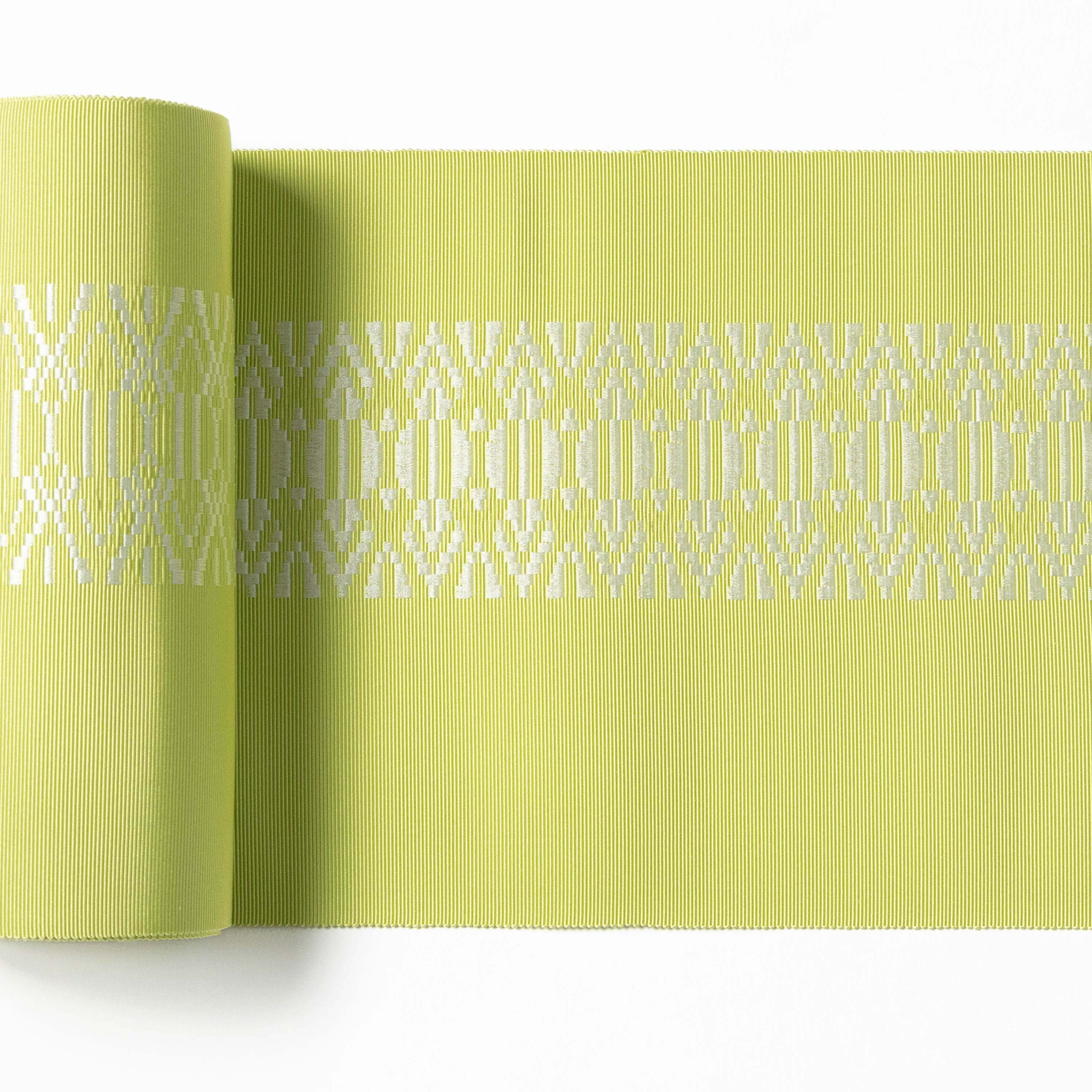 爽 新大一献 ライムイエロー｜西村織物 オンラインショップ｜博多帯