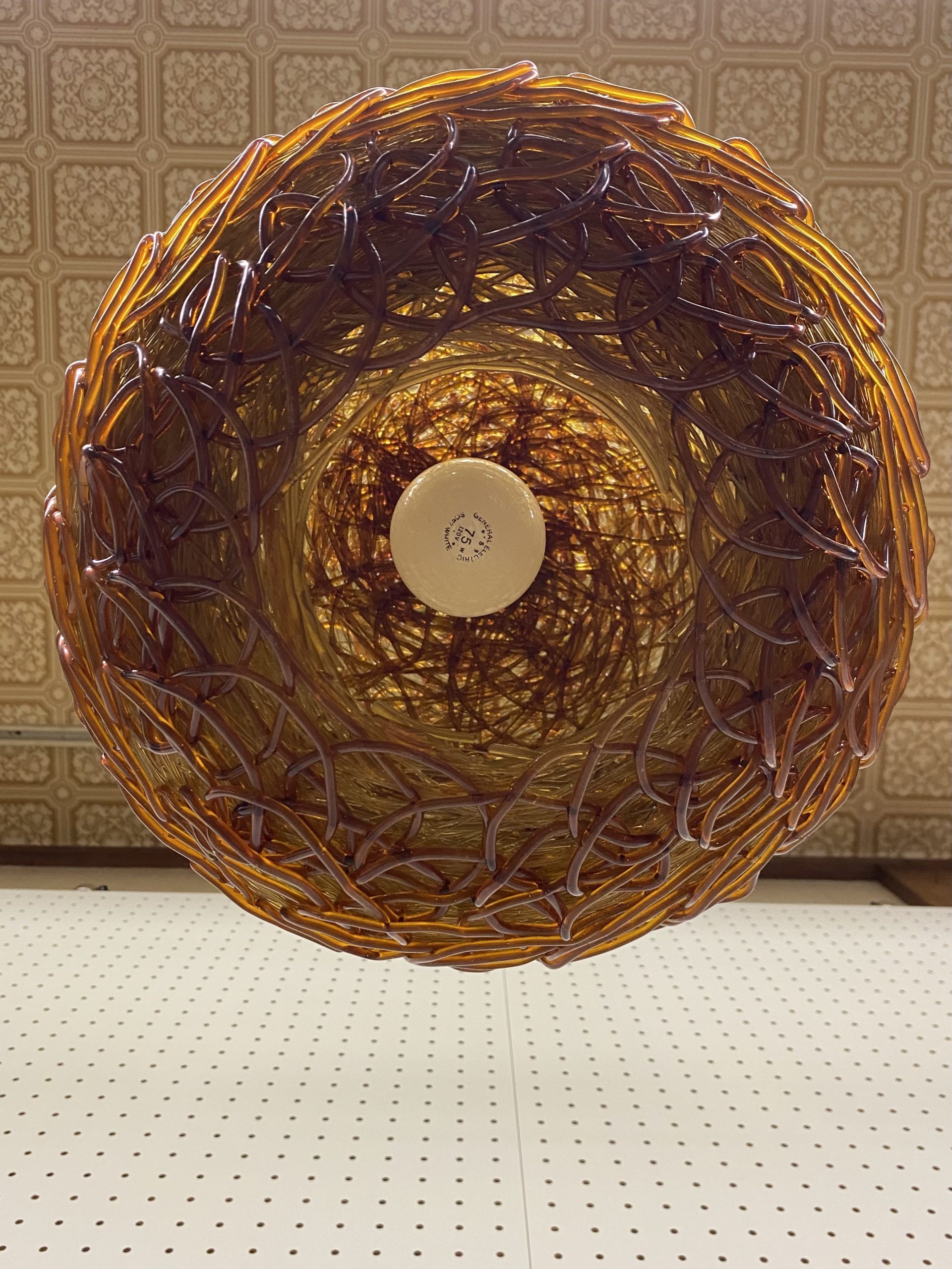 1950s スパゲティ ペンダントランプ オレンジ | 京都アンティーク