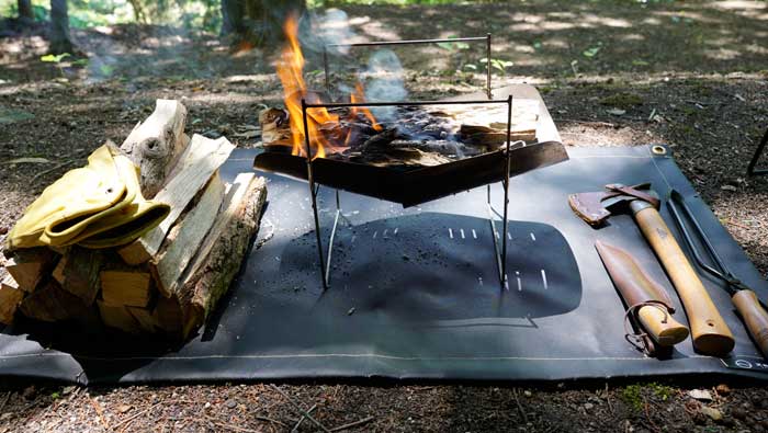 ZEN Campsの焚き火シートをレビュー！サイズ感や使用感は？ | ノマド
