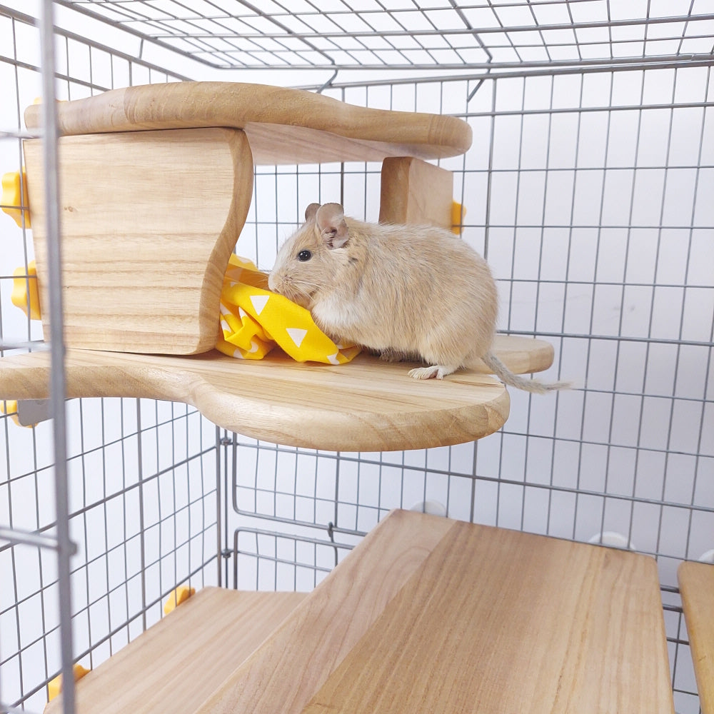 洗える,両面使用,36cmデグーステージ,ケージ内の落下防止＆空間活用