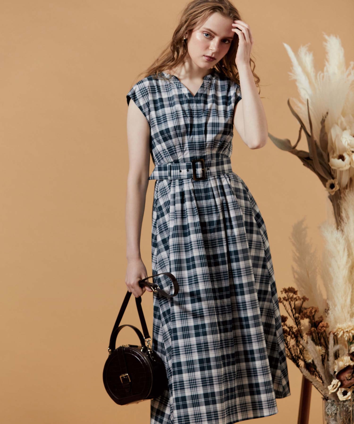 チェックワンピース | ロングワンピース | NOELA OFFICIAL WEB STORE