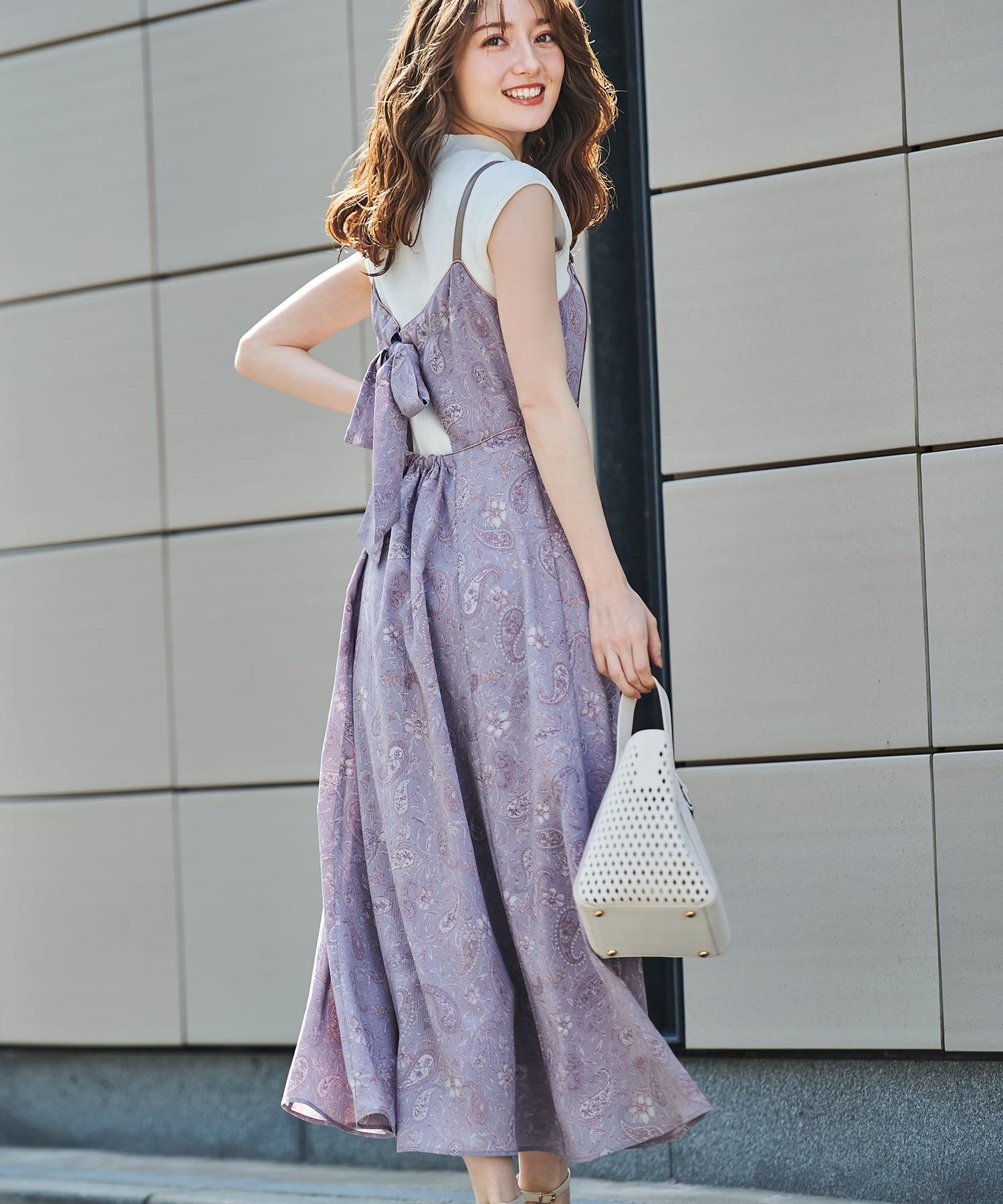 ペイズリープリントキャミワンピース | キャミワンピース | NOELA