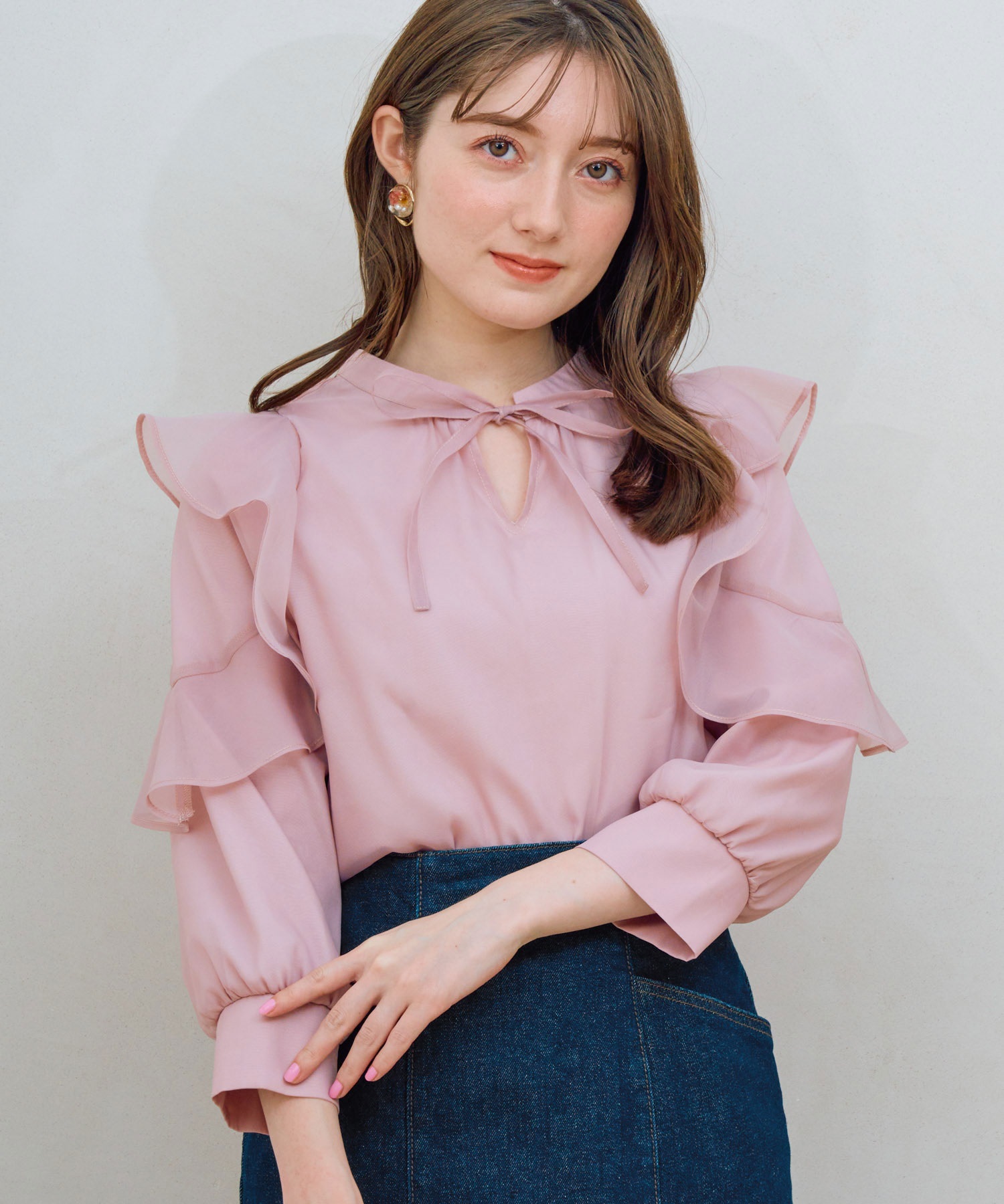 フリルスリーブブラウス | シャツ・ブラウス | NOELA OFFICIAL WEB STORE