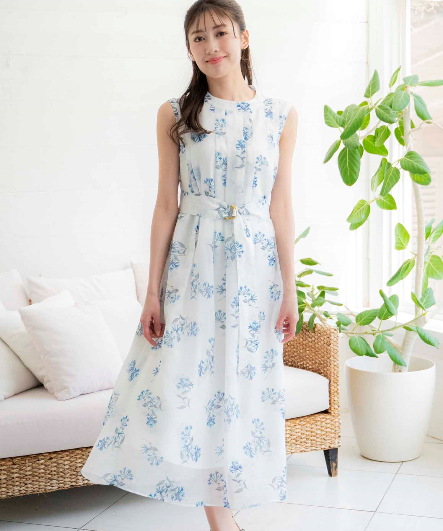 SSサイズあり】クラシカルフラワー柄ワンピ | ロングワンピース