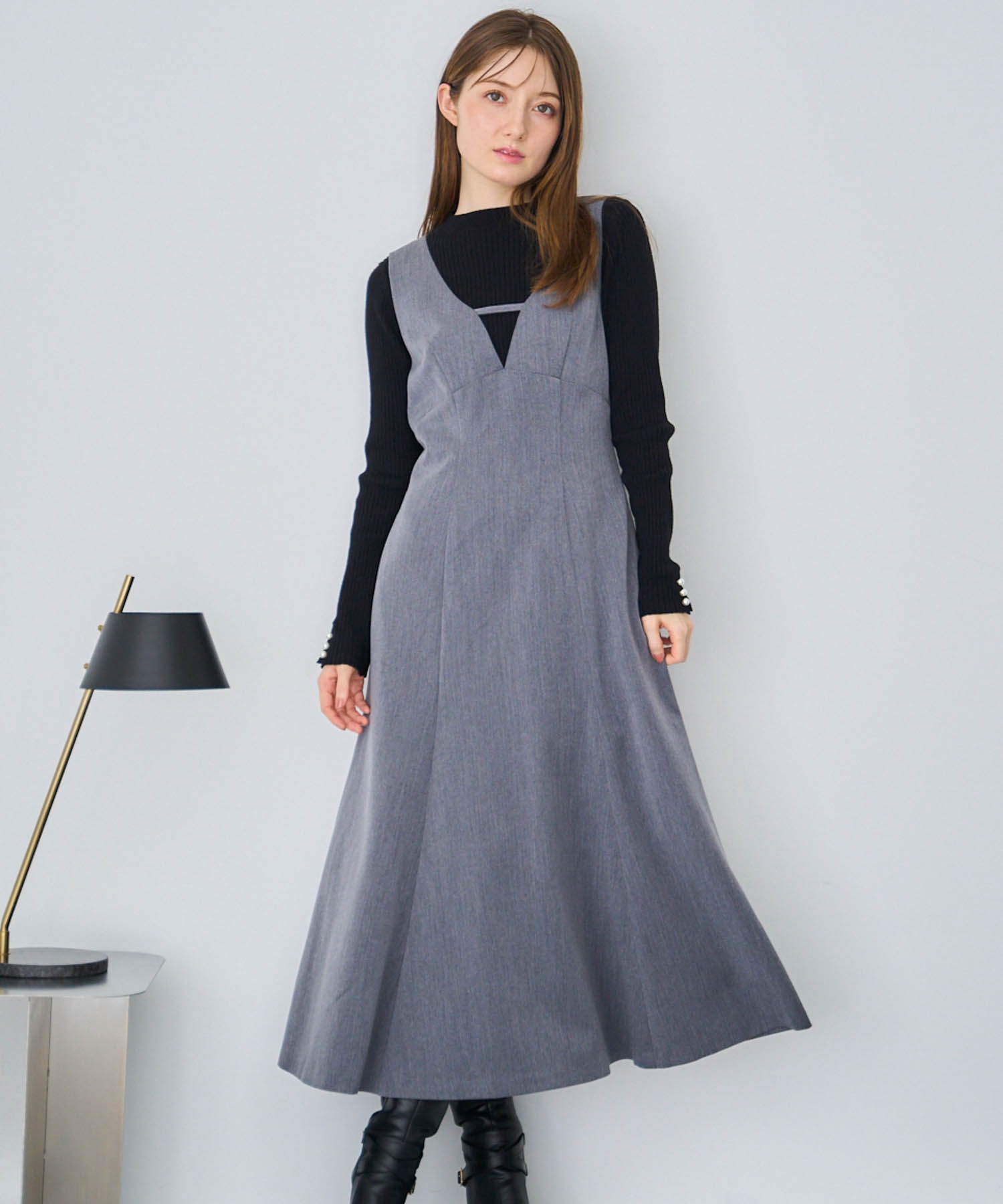 デザインネックジャンスカ | ロングワンピース | NOELA OFFICIAL WEB STORE