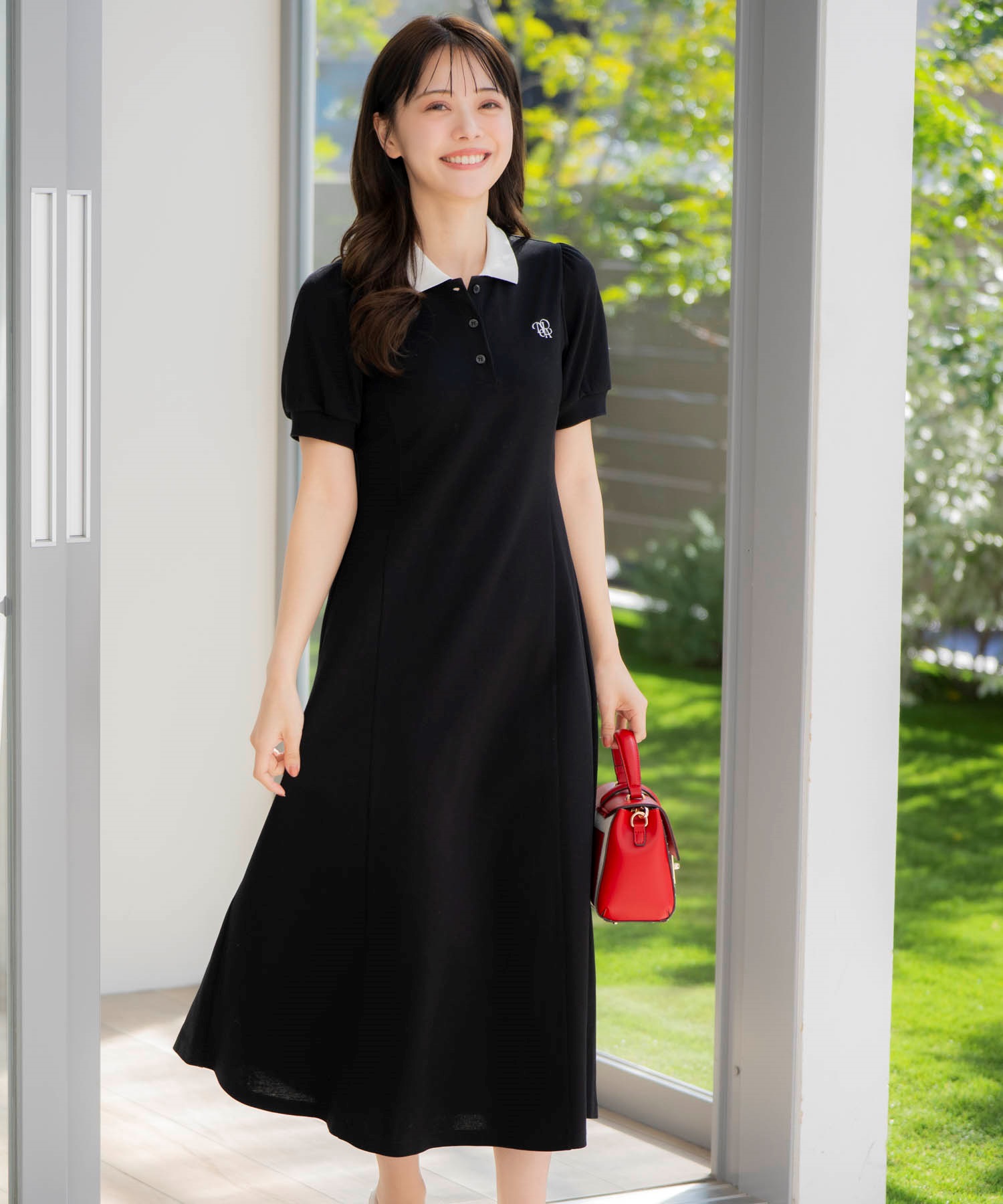 WEB限定】ロゴ刺繍ポロワンピ | ロングワンピース | NOELA OFFICIAL