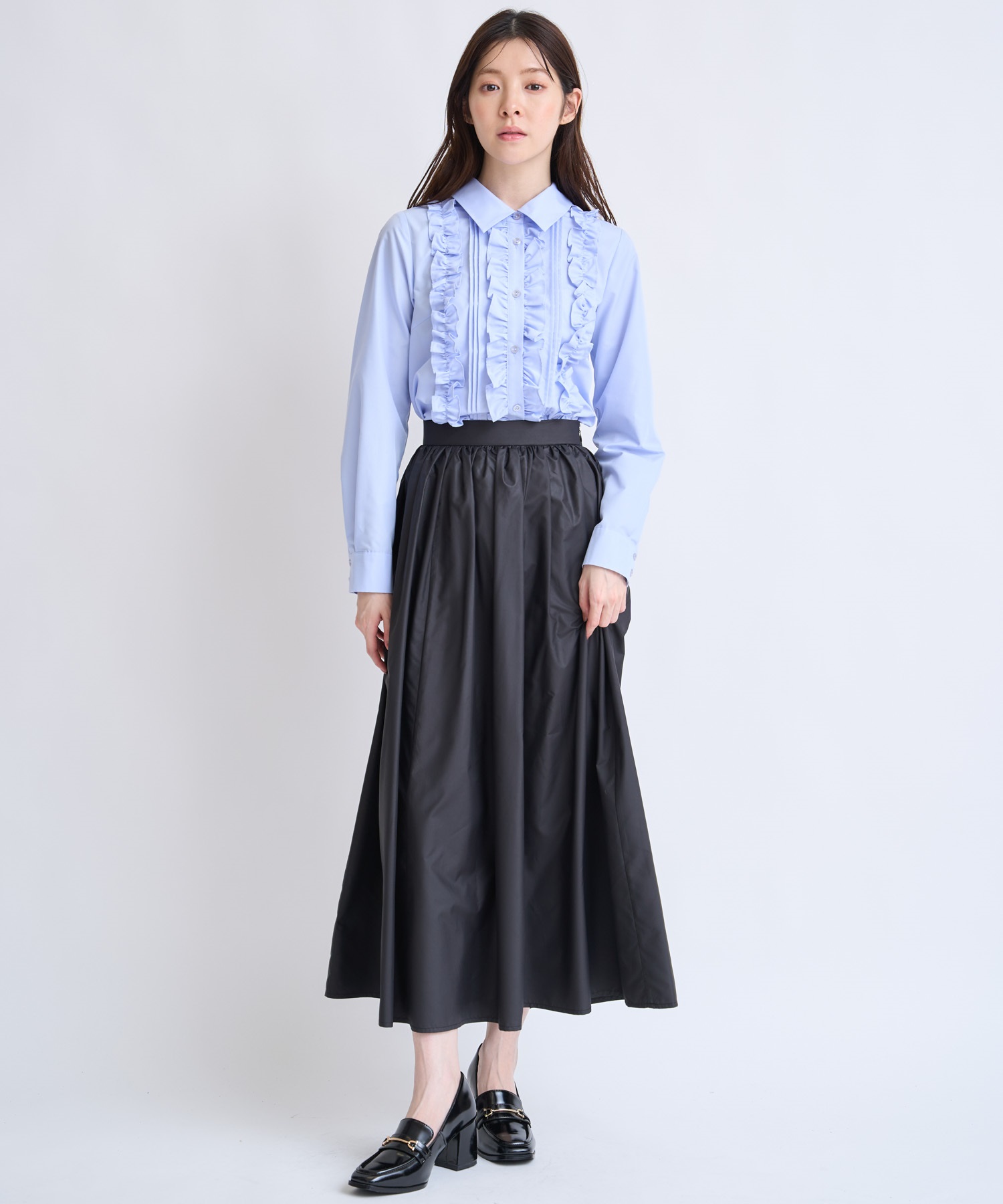 バーチカルフリルブラウス | シャツ・ブラウス | NOELA OFFICIAL WEB STORE