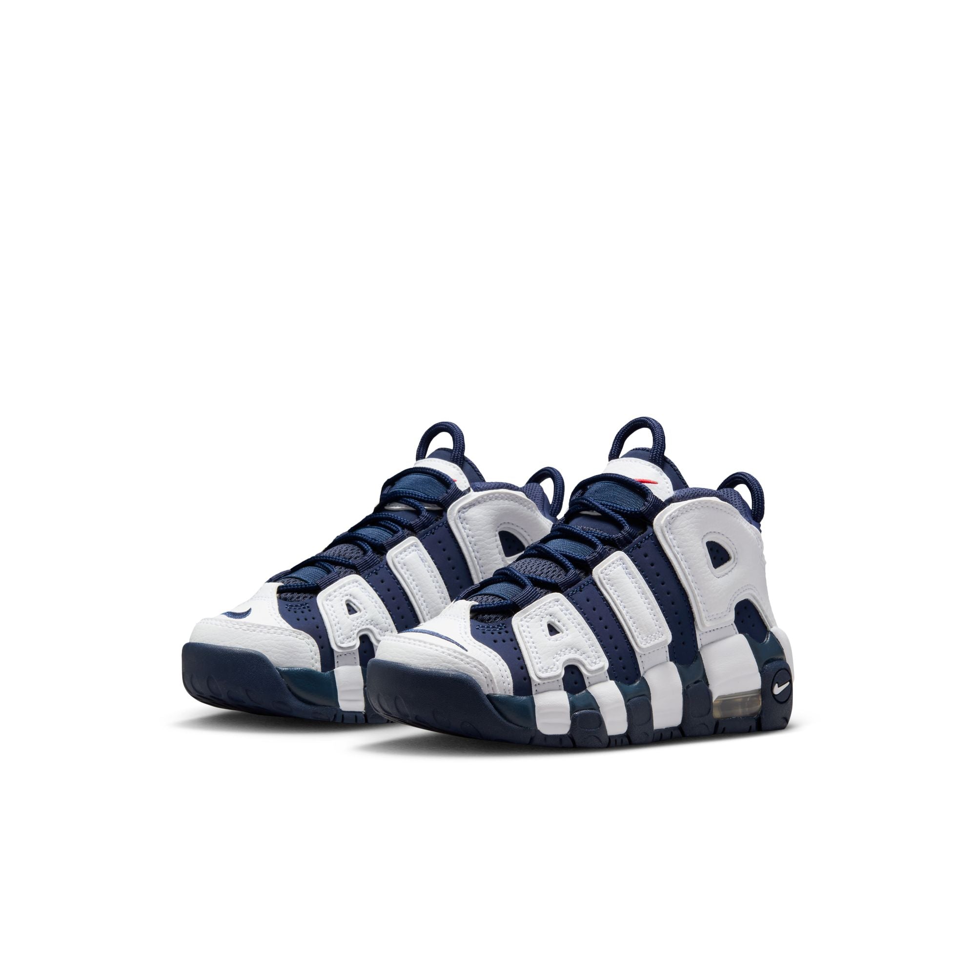 Nike - Boy - PS Air More Uptempo - White/Midnight Navy/Metallic