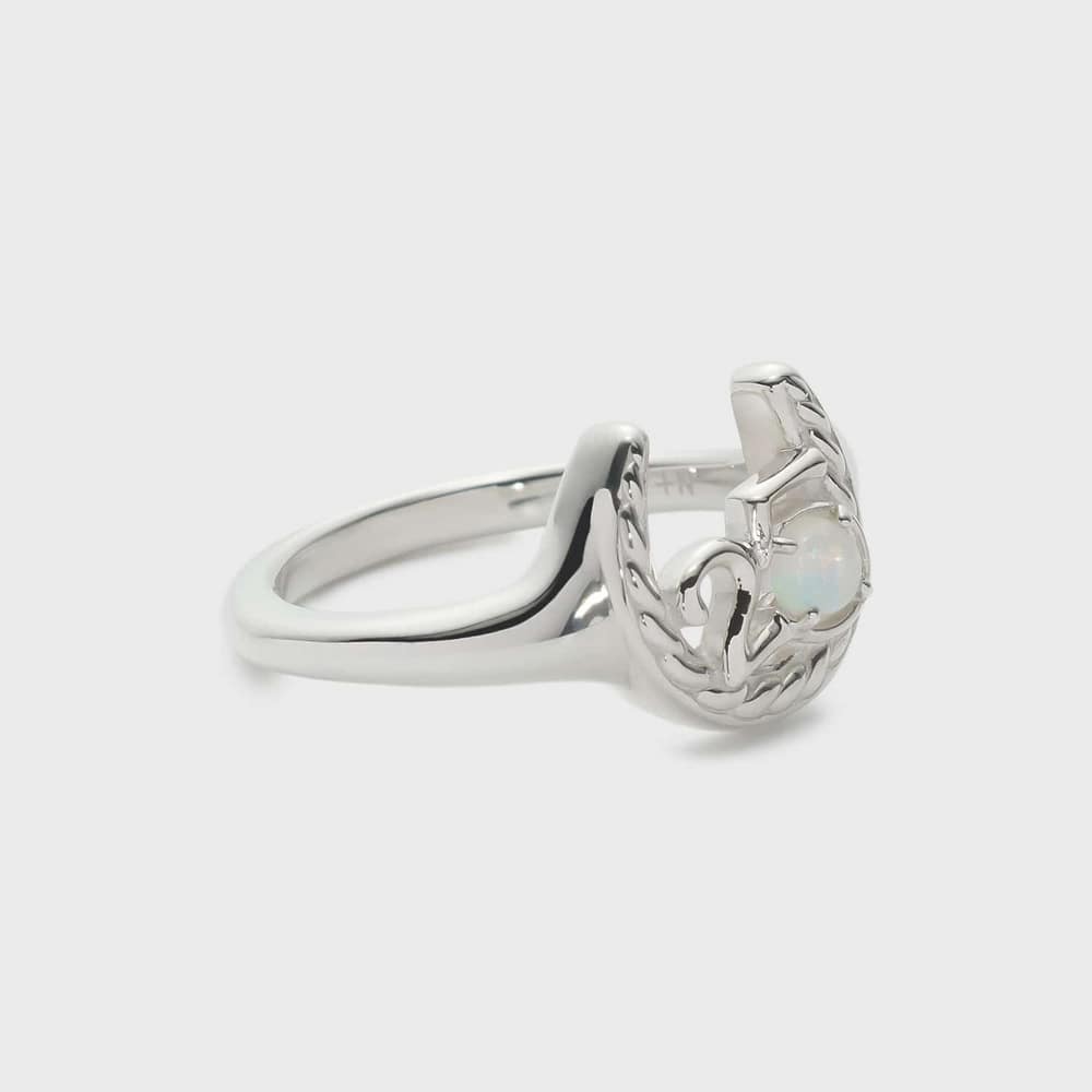 25th Limited】シルバーオパールピンキーリング｜ピンキーリング
