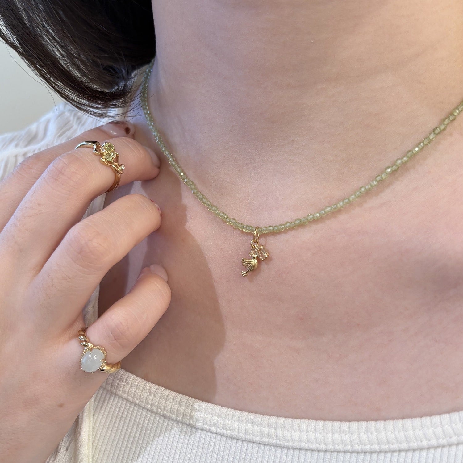 25th Limited】ゴールドモルガナイトチャーム｜ネックレスチャーム