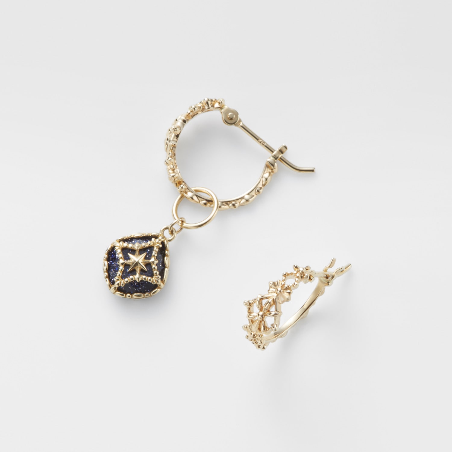 Tiny Charm】K10ダブレットチャーム｜ネックレスチャーム｜ノジェス