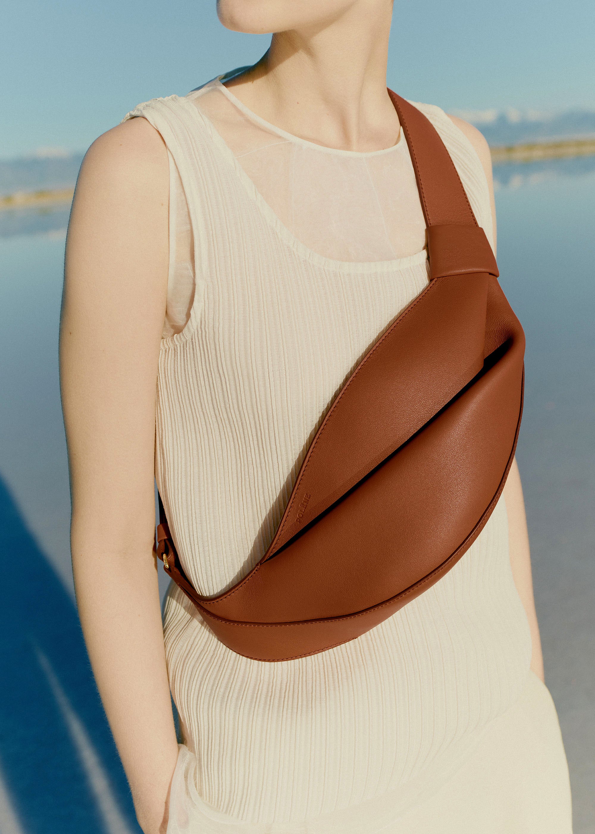 Polène | Bag - Neyu - Smooth Cognac – Polène NL