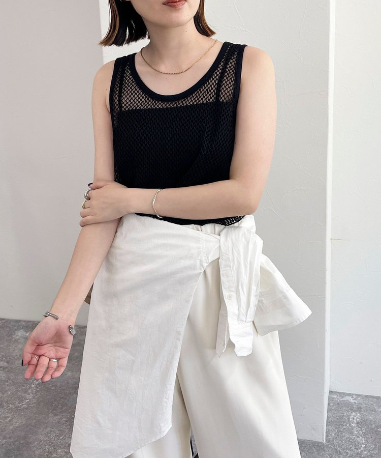 メッシュチュニックタンクトップ（4-0331-4-23-018）｜fredy emue