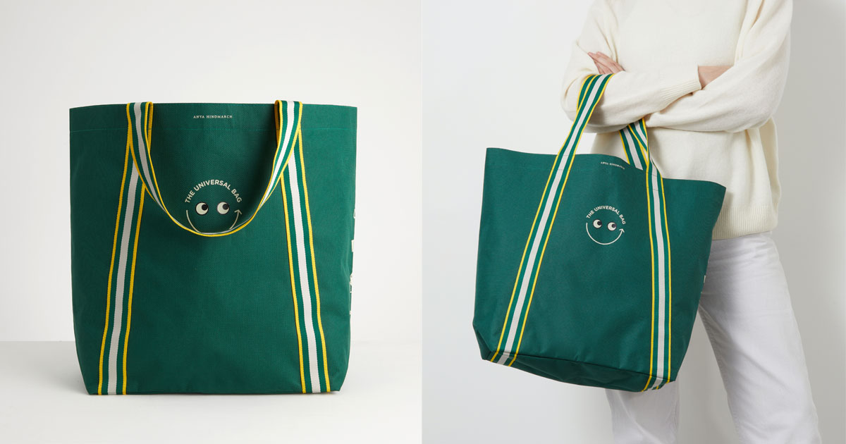 繰り返し使ってリサイクルできる！「Anya Hindmarch」ナショナル麻布と