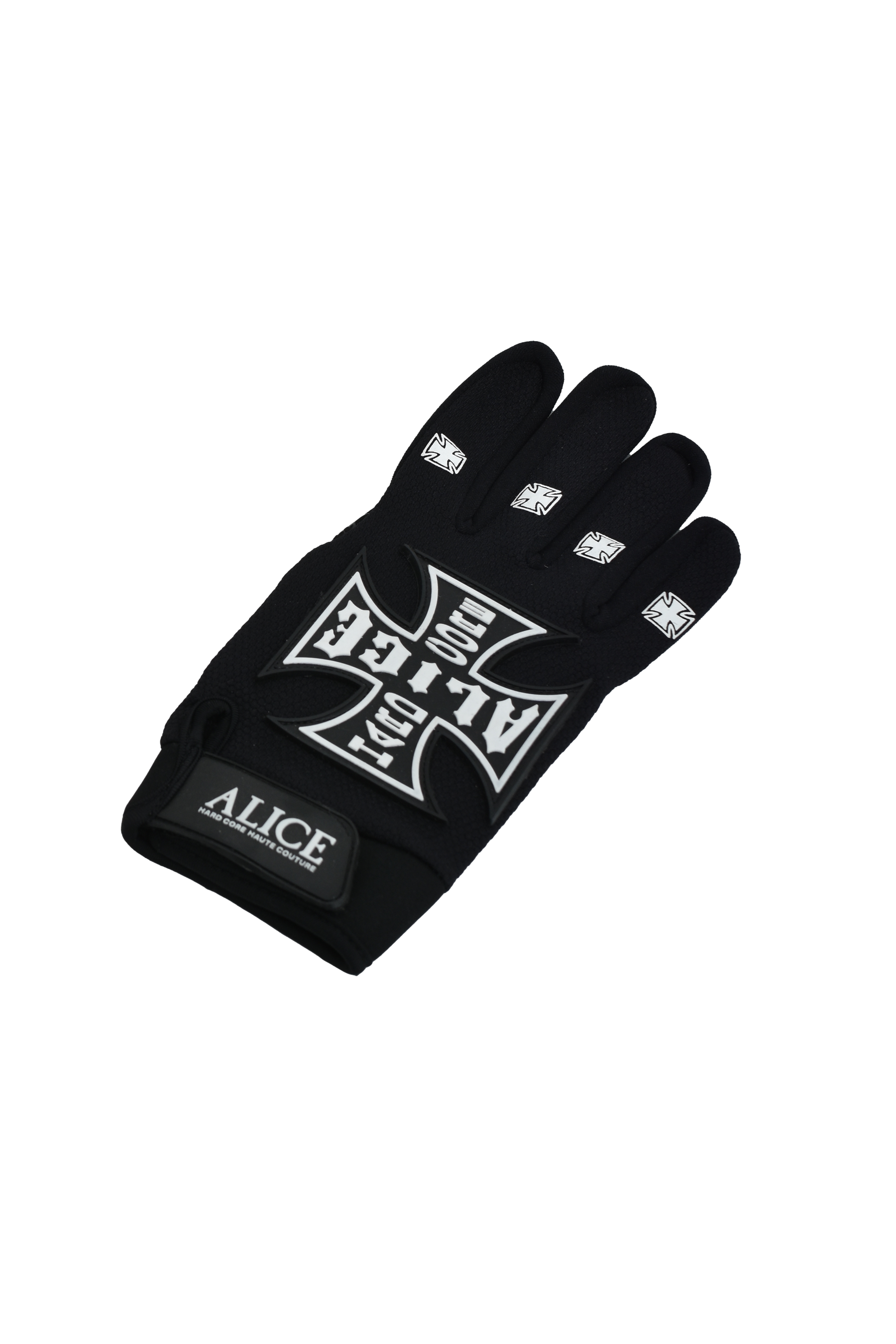 ALICE HOLLYWOOD SS25 TOKYO EXCLUSIVE MOTO COUTURE GLOVE / BLK WHT