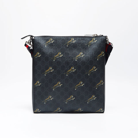 グッチ GUCCI GG スプリーム 虎 タイガープリント ショルダーバッグ