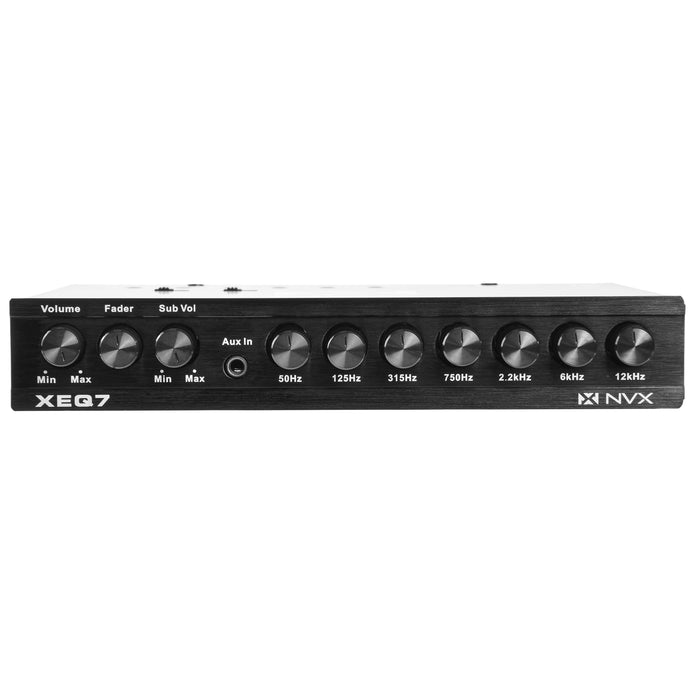 XEQ7 7-Band Graphic Equalizer with Front 3.5mm Auxiliary Input — NVX