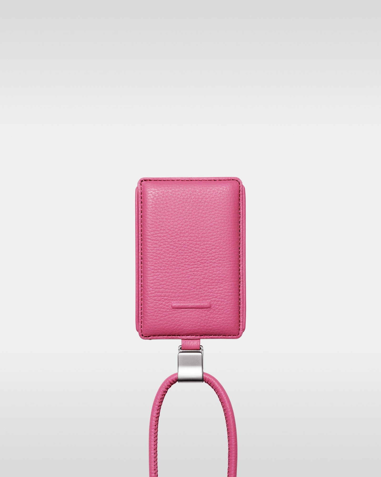 レザー製iPhoneショルダーストラップ ダークブラウン｜首掛け・斜