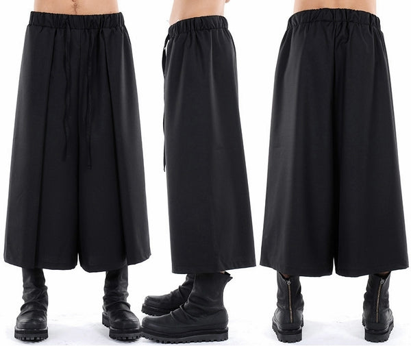 Mens Sarrouel Japanese Wide Leg Trouser Yoga Pant – Ofelya Boutique