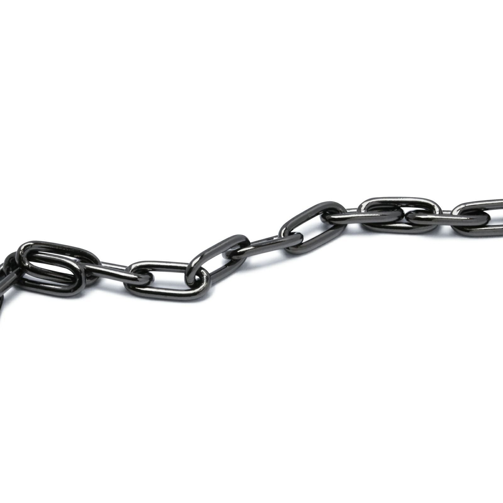 J-BR012-BK)安全ピン長アズキチェーンダイヤモンドブレスレットM