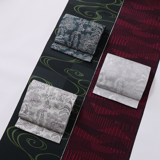 名古屋帯 伝産絵緯 零 アンティークフラワー | 福岡 博多織の織元 着物