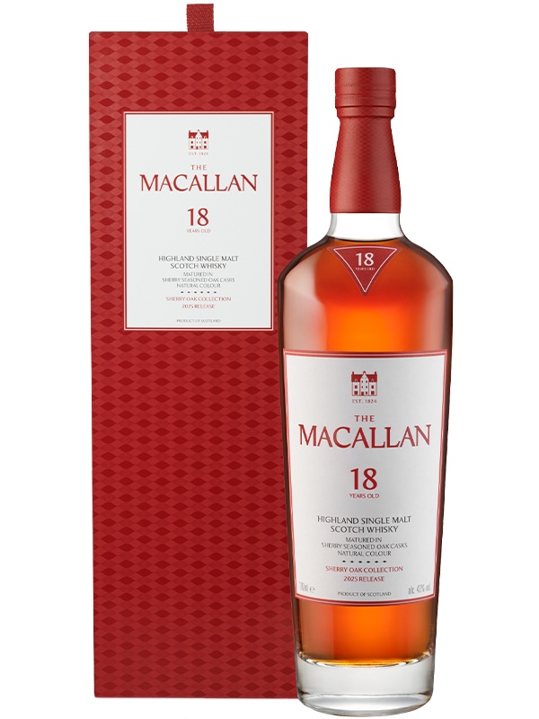 The Macallan Sherry Oak 18 лет купить виски 0.7л в коробке | OKWINE