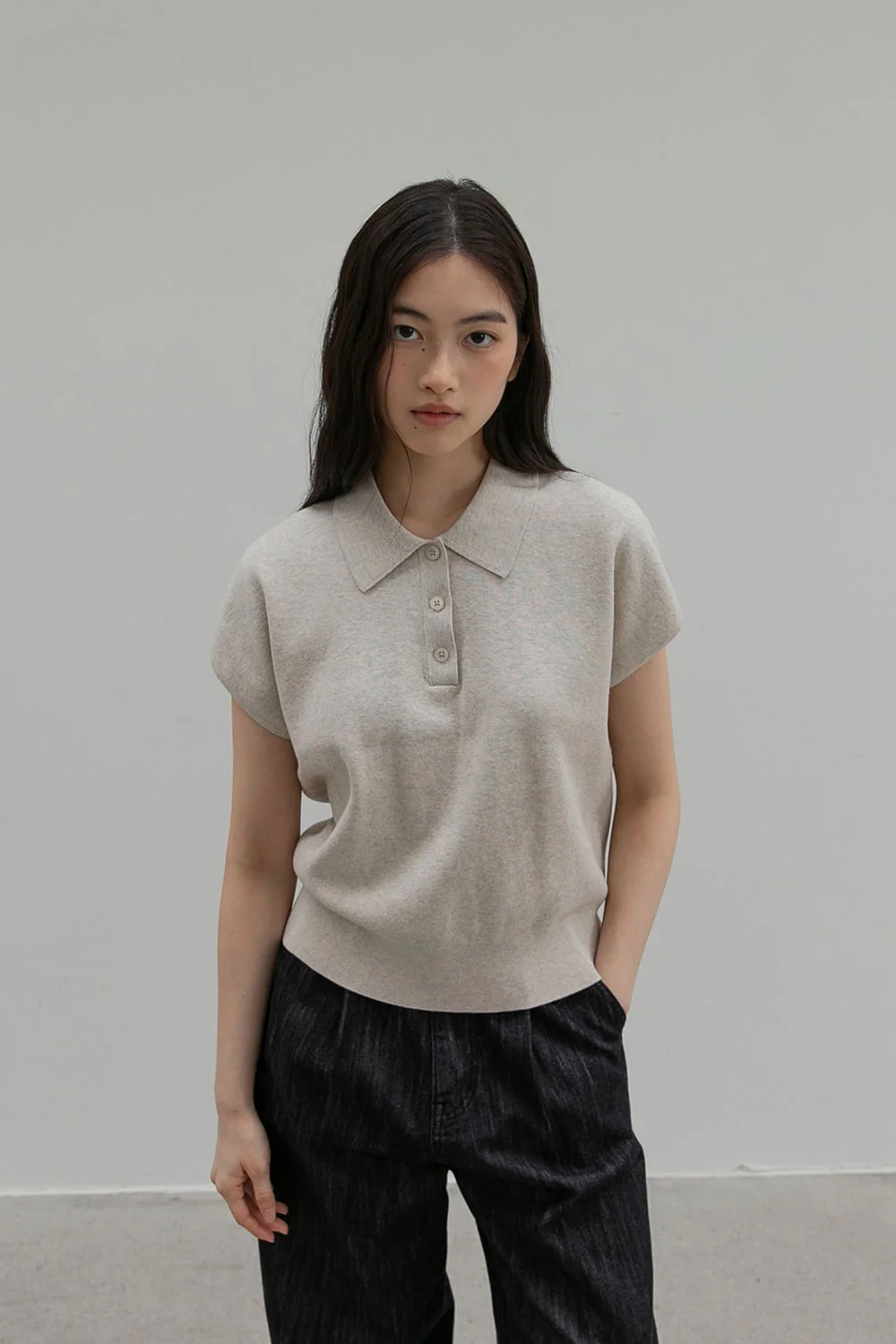 pot french sleeve knit | OHOTORO