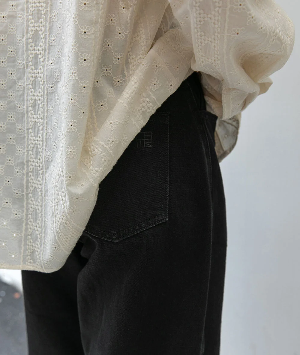 loom black jeans | OHOTORO