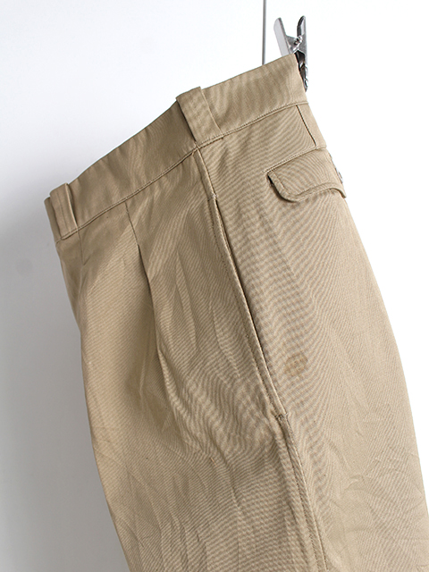 VINTAGE】50～60s FRENCH ARMY M-52 2TUCK CHINO TROUSERS size26
