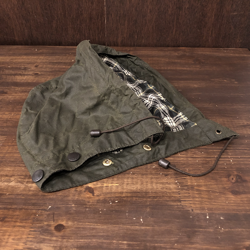 Barbour A128 Hood Sage Large バブアー オイルド フード Lサイズ