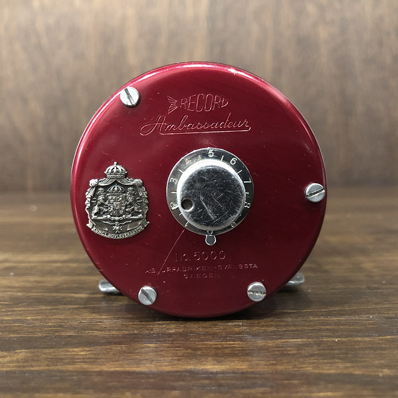 Abu Record Ambassadeur 5000 Svangsta Red With Case アブ レコード