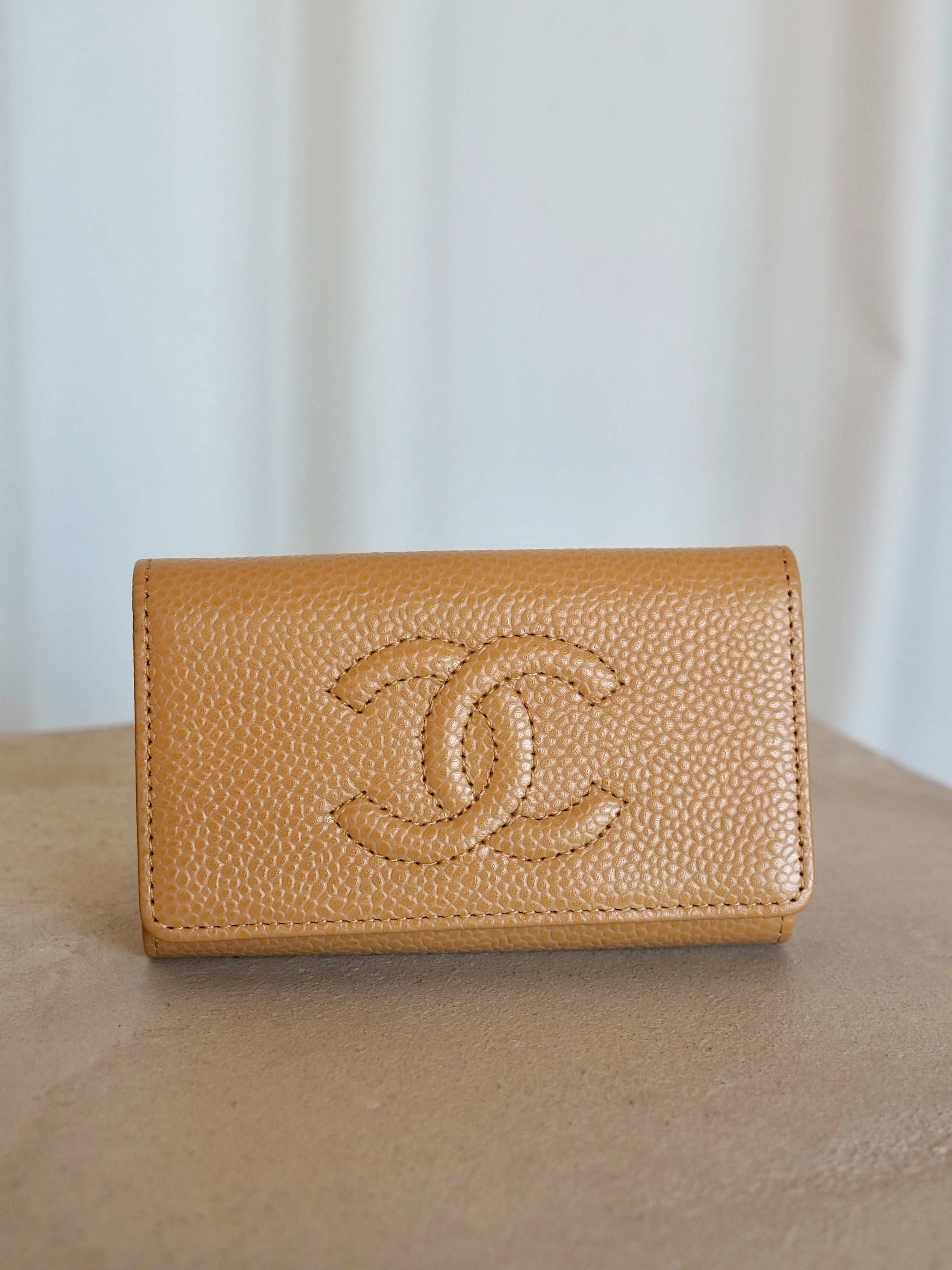 CHANEL シャネル COCO ココマーク キーケース キャビアスキン ブラウン