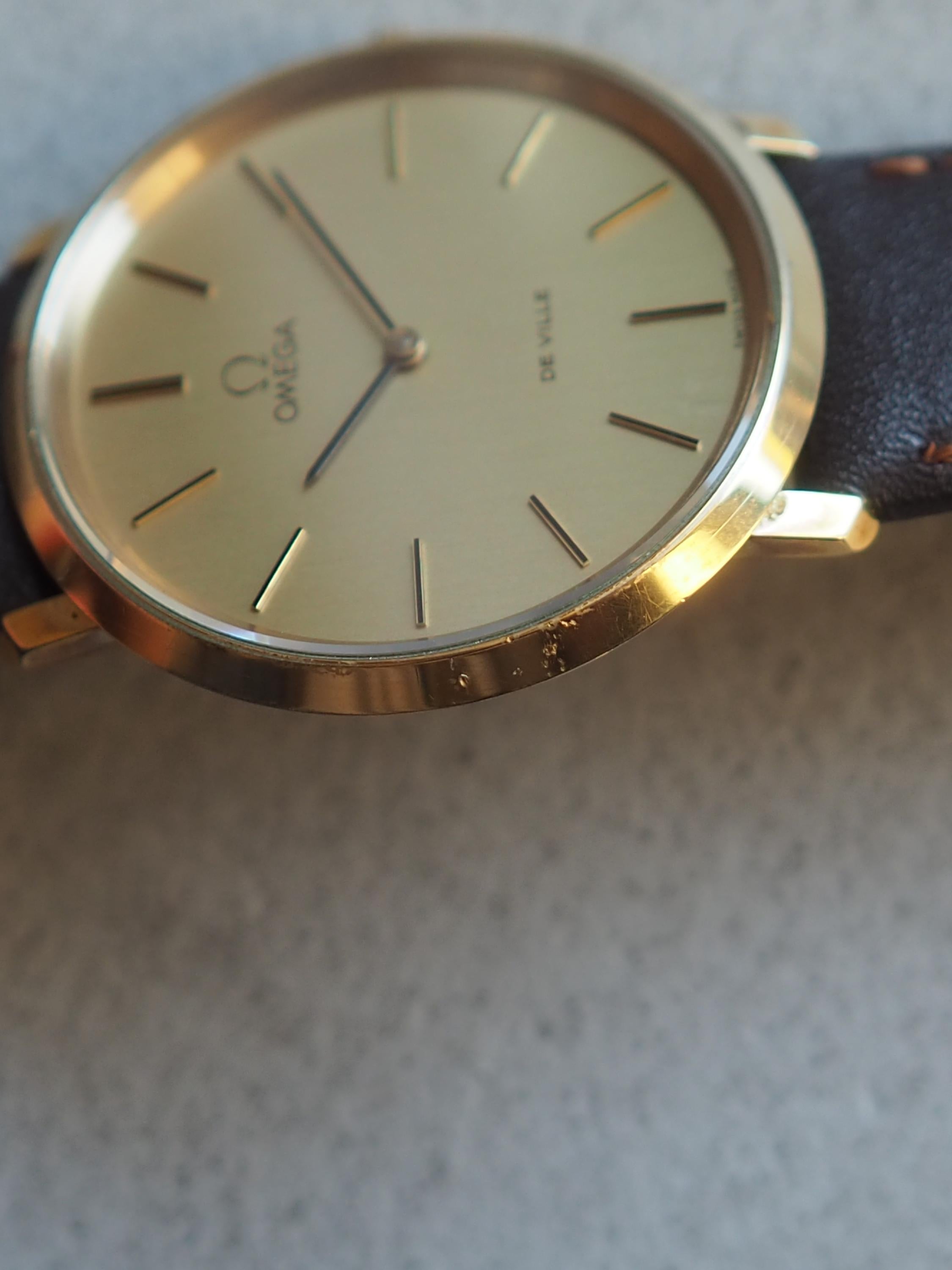 OMEGA オメガ DE VILLE デビル ラウンド ウォッチ 腕時計 ゴールド