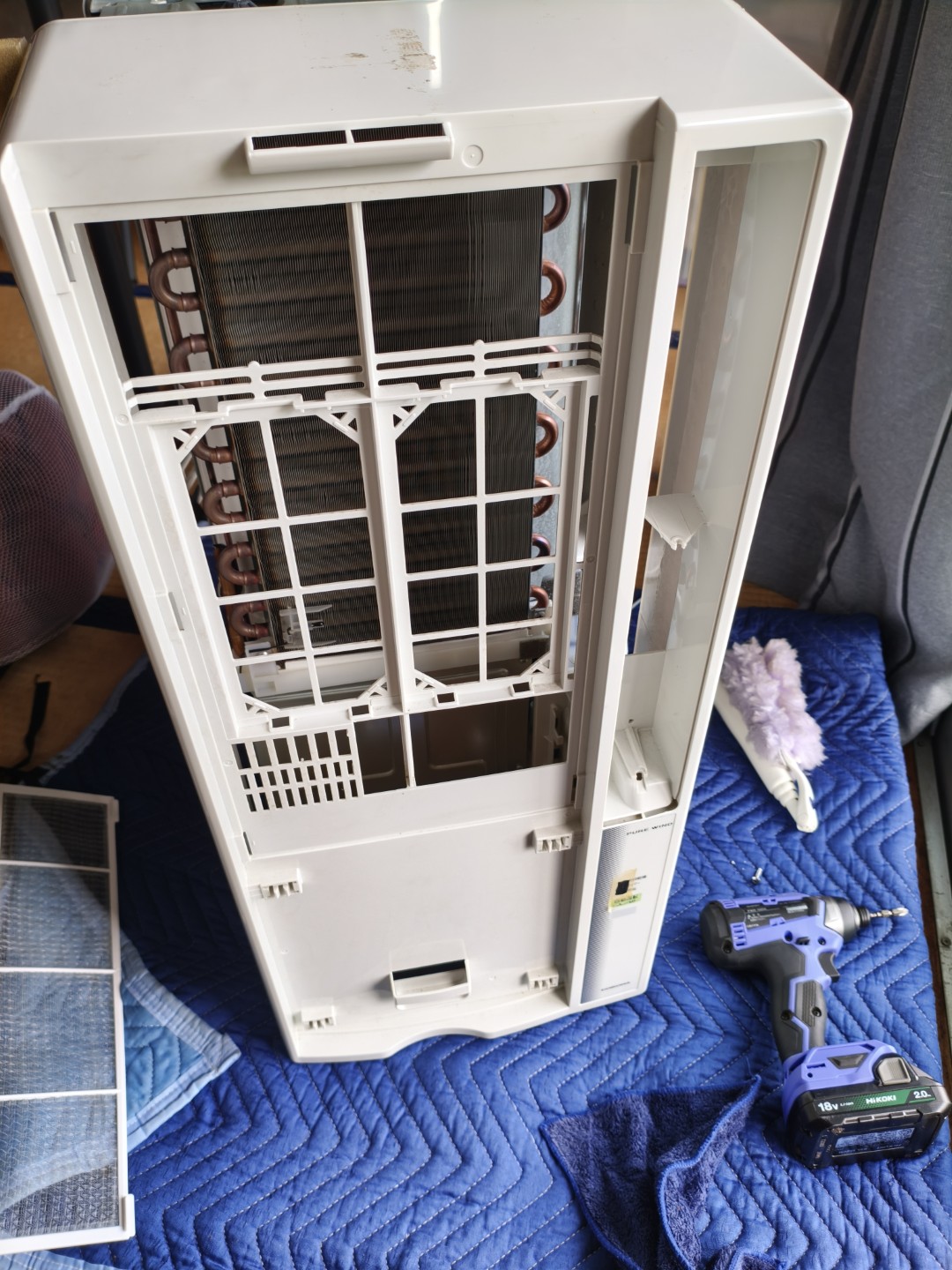 窓用エアコン分解清掃 CORONA CW-16S | OneOffObject