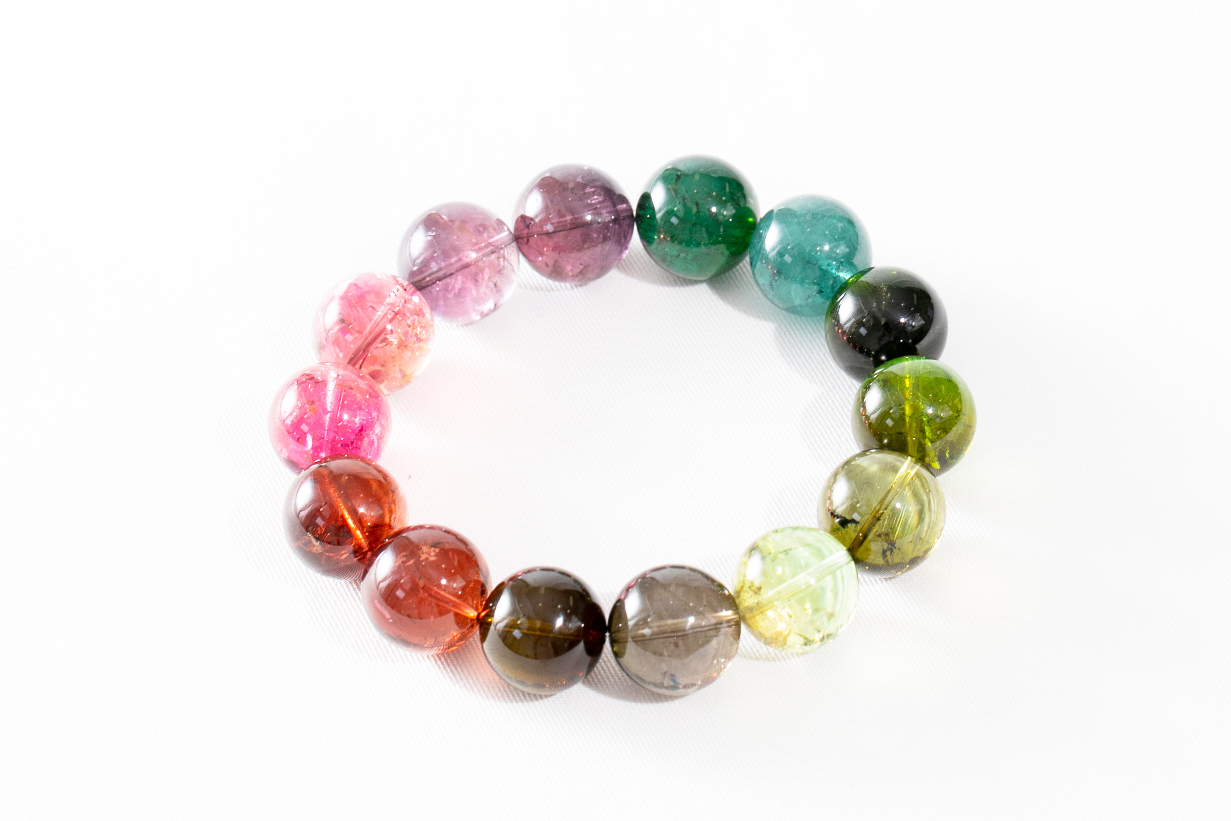 最も難しく玄人向きのブレスレット】プレミアム・トルマリンミックス