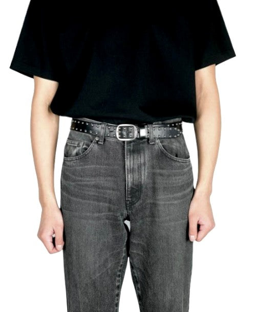 LEATHER BELT WITH STUDS