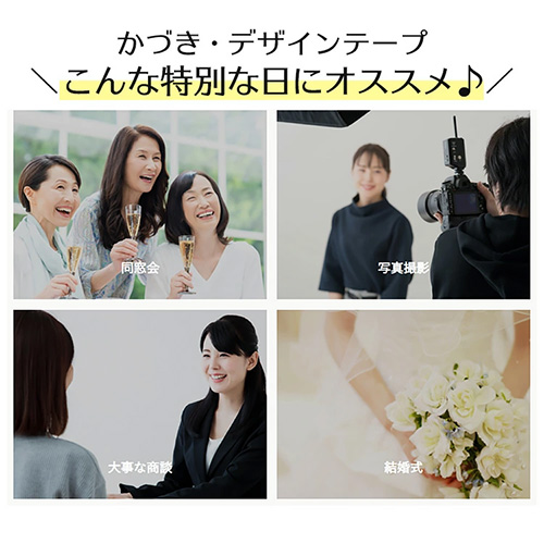 かづきれいこデザインテープ★大判タイプ★270㎜×170㎜ ×5枚セット【最新】 通常サイズの約4倍!>かづき・デザインテープ(大判タイプ) 5枚入り