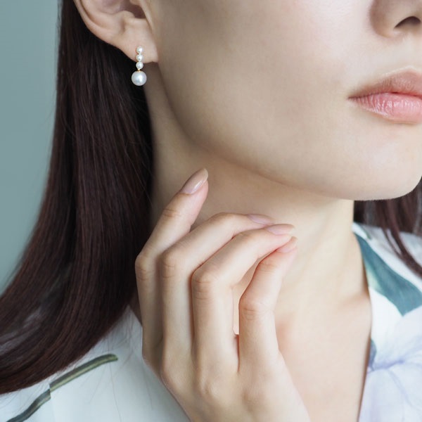 K10YGフレッシュウォーターパールピアス | ポンテヴェキオ公式