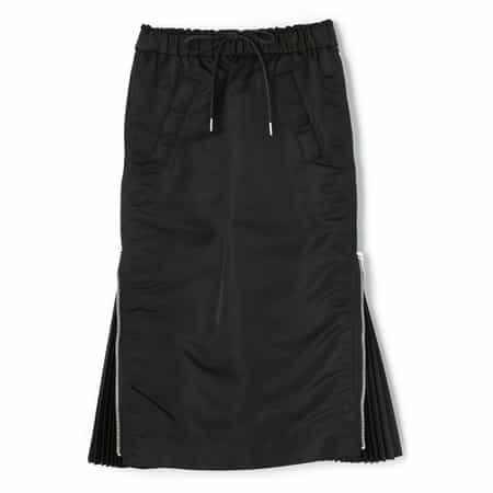 SACAI＜サカイ＞ サイドプリーツ入りツイルスカート（2264259）｜SACAI