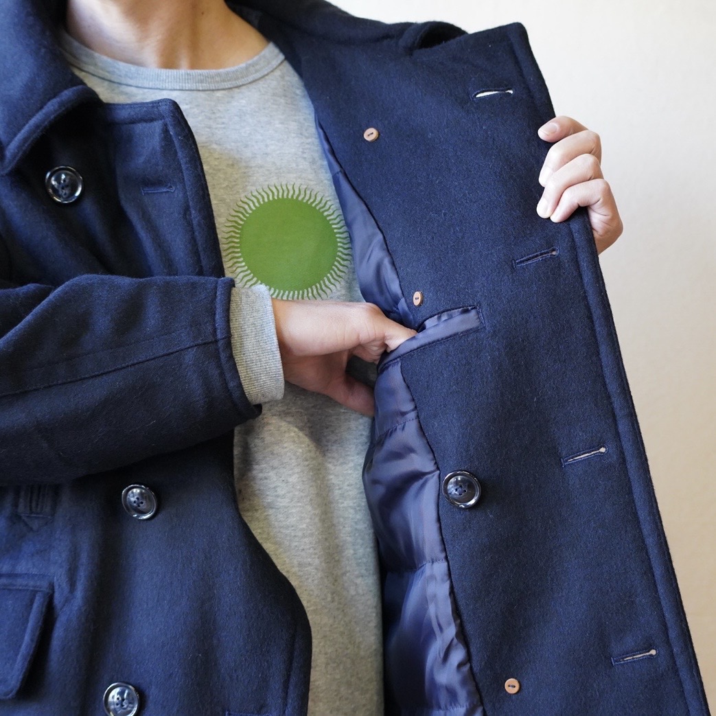 SLOW TEMPO by melple】P coat / ピーコート（NAVY）
