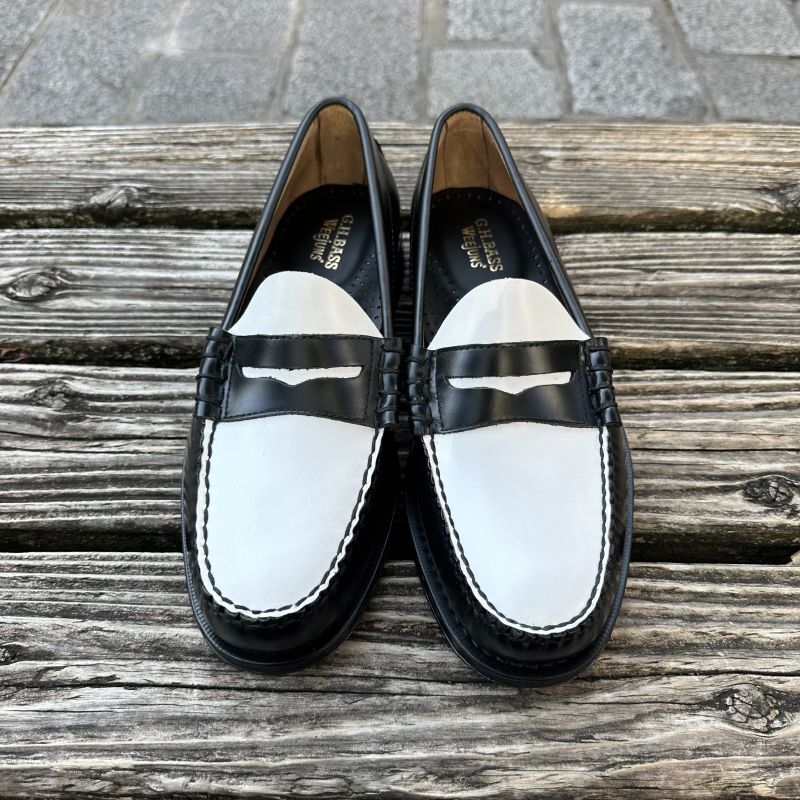 G.H.Bass/ジー・エイチ・バス】ローファー LARSON / BLACK & WHITE