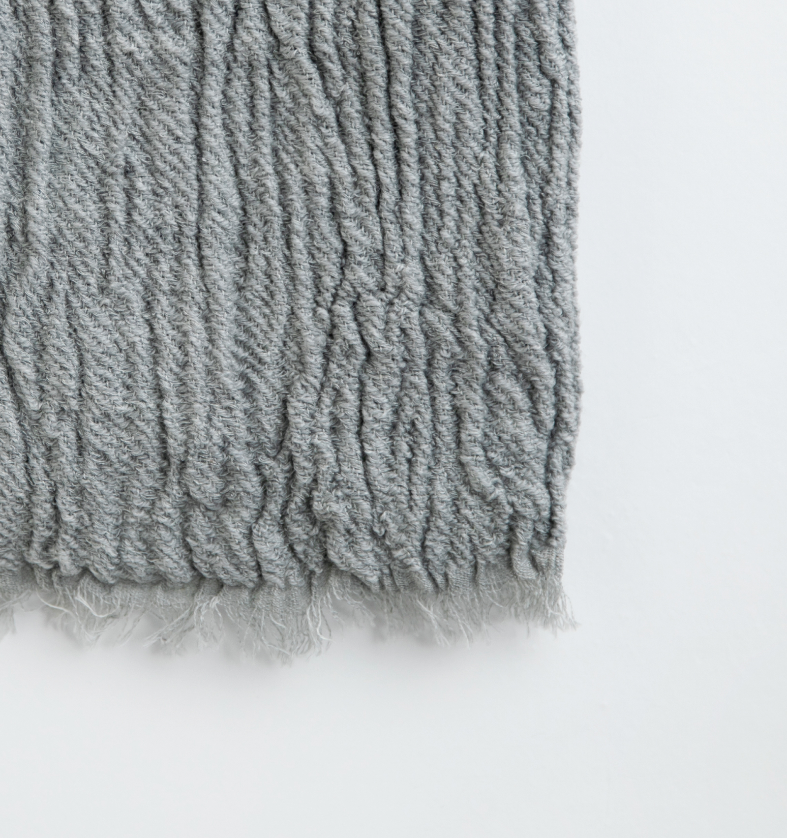 ウール ネックウォーマー ライトグレー×アッシュ | 【公式】工房織座