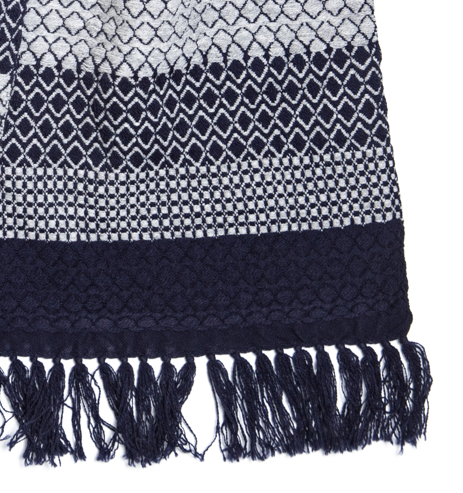 ロンバス KAWARIウールマフラー ネイビーグレー | 【公式】工房織座