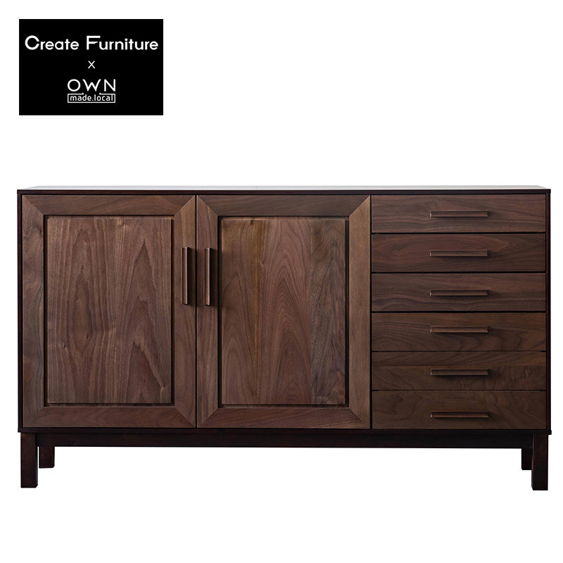 旭川家具 クリエイトファニチャー キャビネット サイドボード 140cm