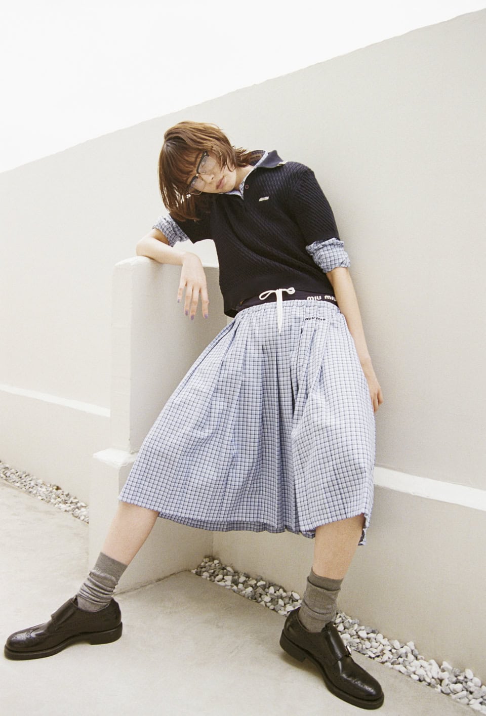 MIU MIU】のニットポロに世界中のファッショニスタが熱視線。「大人も