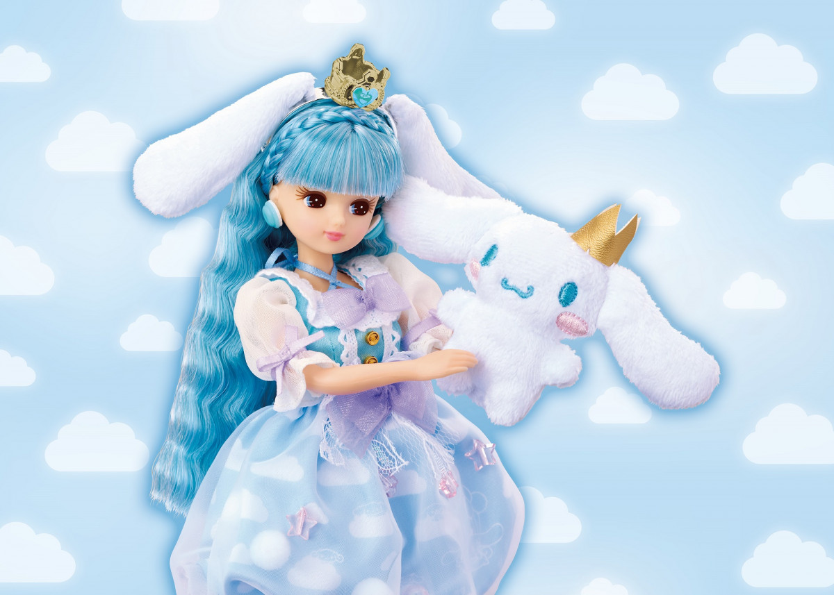 シナモン×リカちゃんコラボドールが可愛すぎる！水色ヘア＆空に浮かぶ