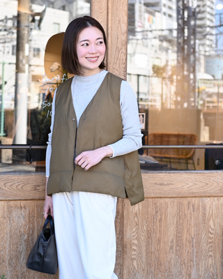 洗えるあったか中綿ベスト – OURHOME