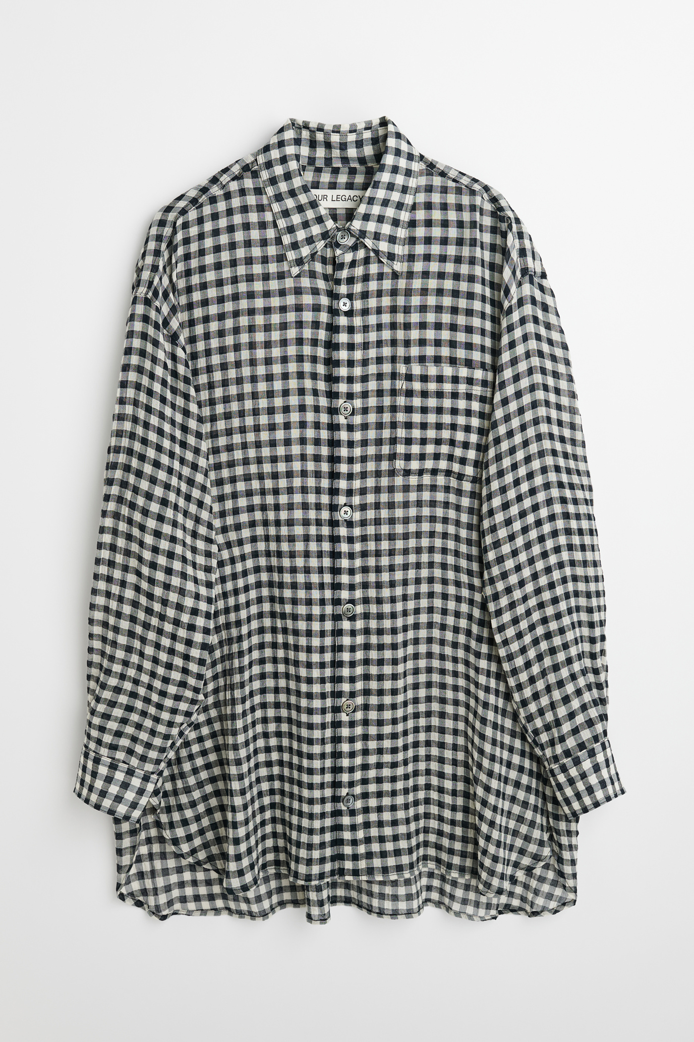 Our Legacy - Darling Shirt Black/White Table Cloth Check