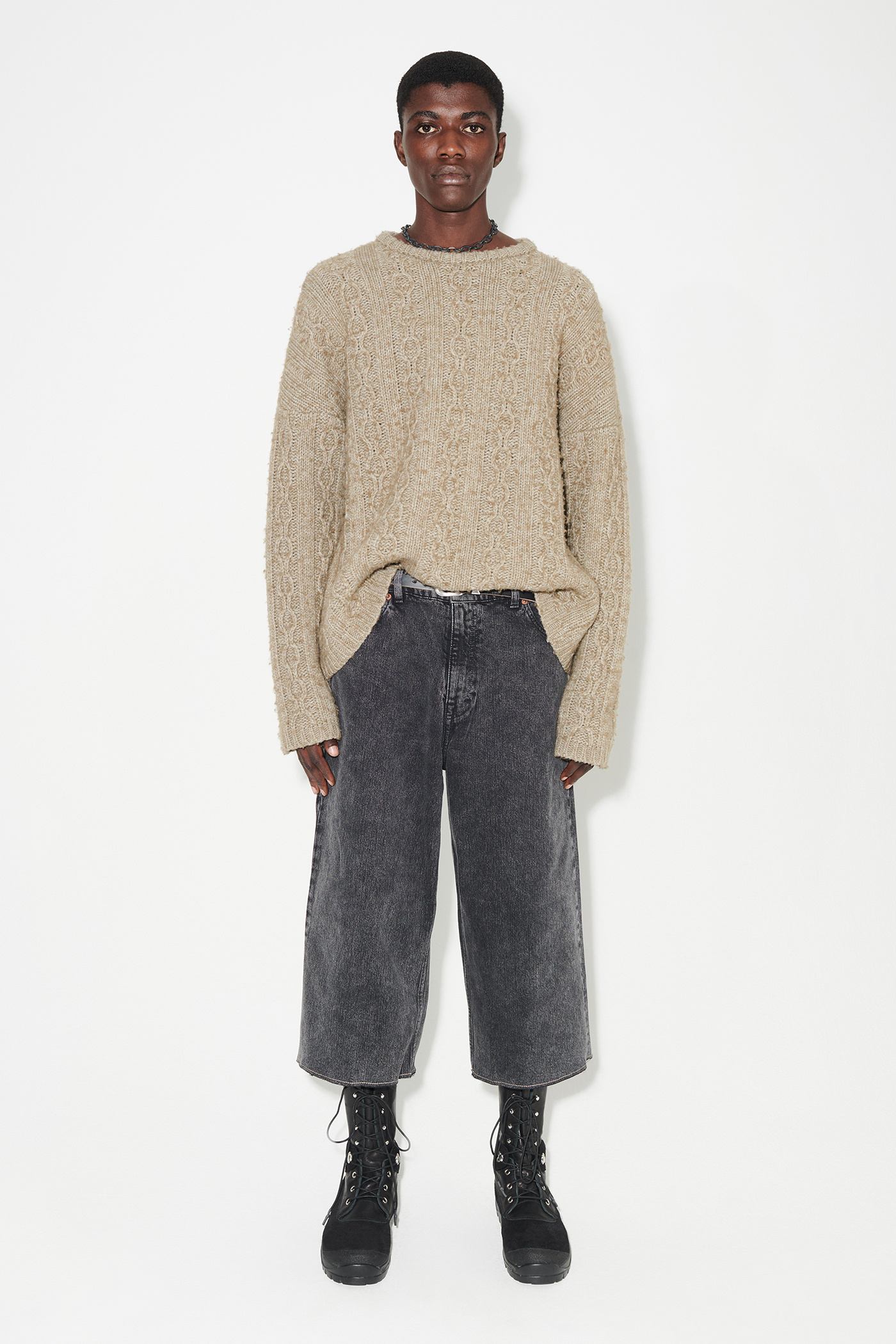 Our Legacy - Capri Cut Overdyed Black Chain Twill